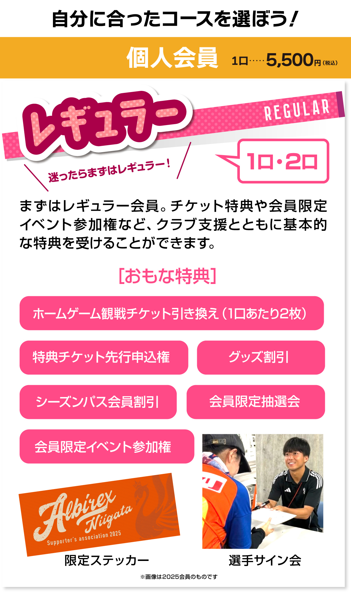 レギュラーコース説明