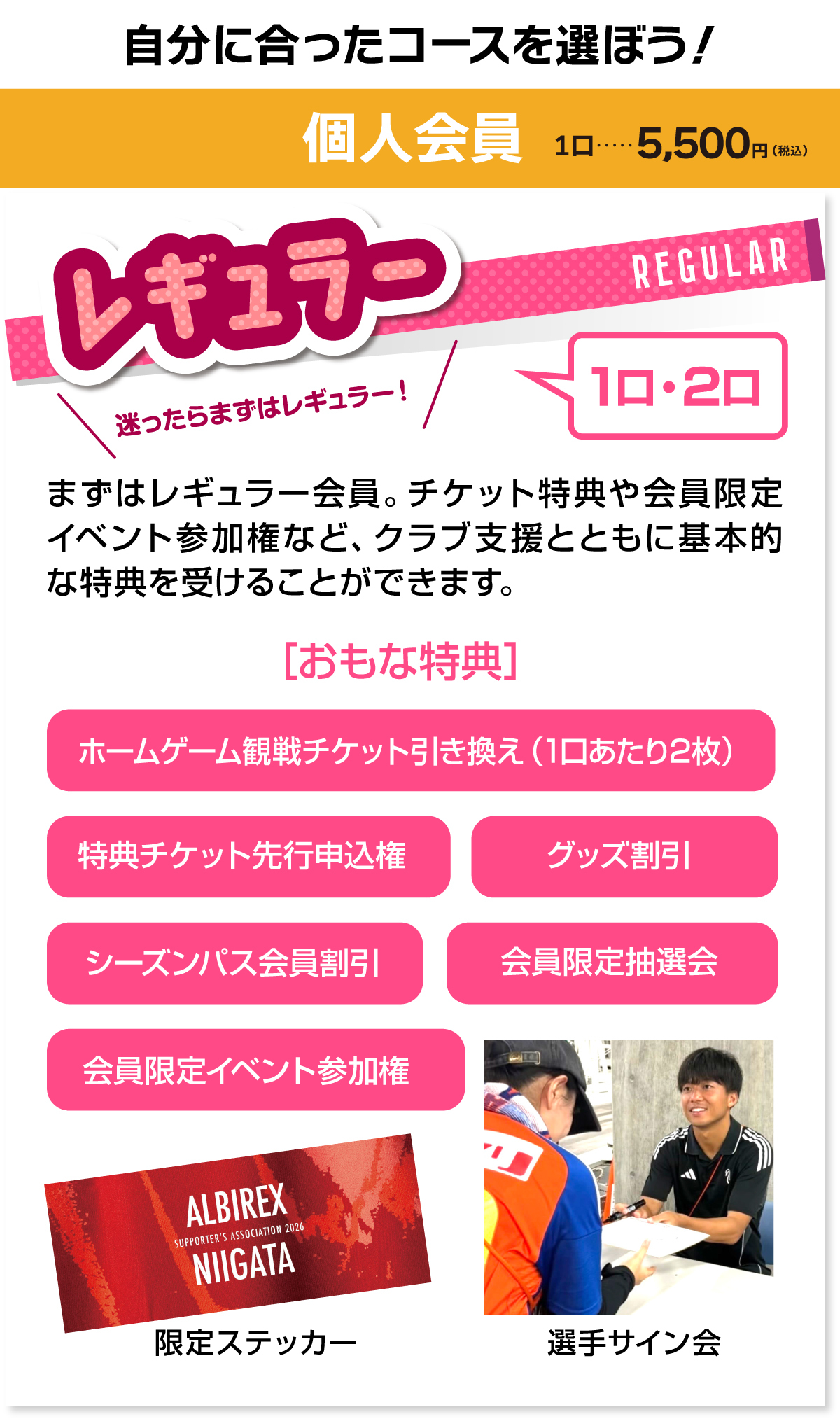 レギュラーコース説明