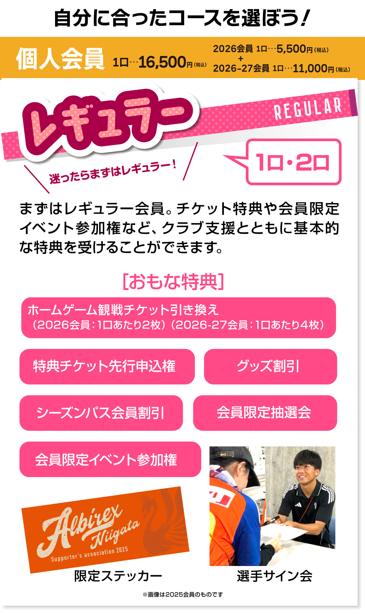 レギュラーコース説明