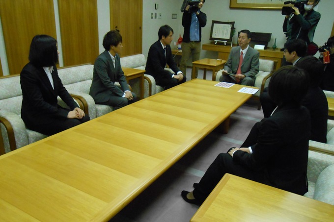 【フォト日記】なでしこリーグ開幕直前！ 新潟市長、聖籠町長表敬訪問
