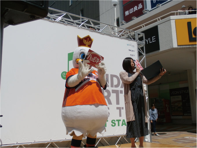 【フォト日記】万代アースフェスタ2017でハッピーキャラバン活動を実施