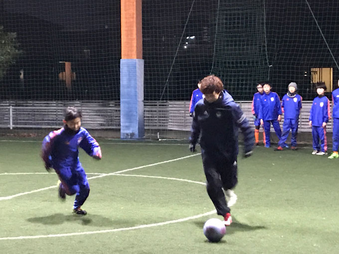 【フォト日記】レディース選手がスクールに参加！