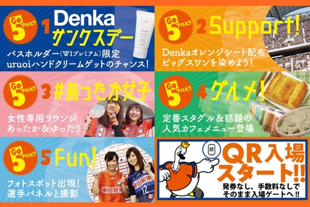2019シーズンのアルビレックス新潟は 「５（GO）アルビ！」　5つのテーマでホームゲームを盛り上げます！