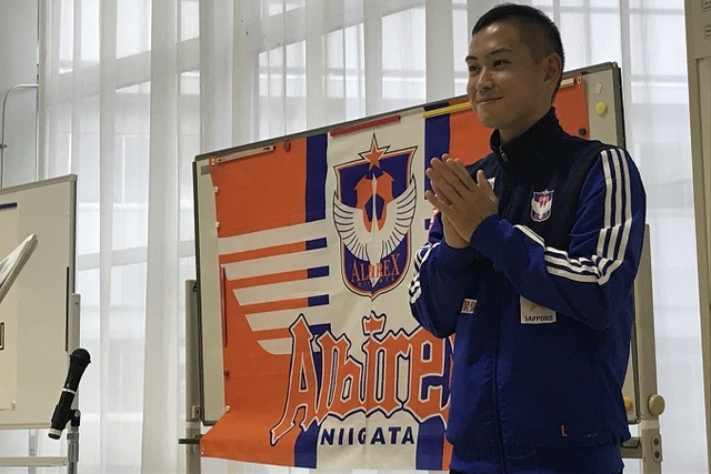 【フォト日記】要求&早川史哉選手が岡方中学校を訪問