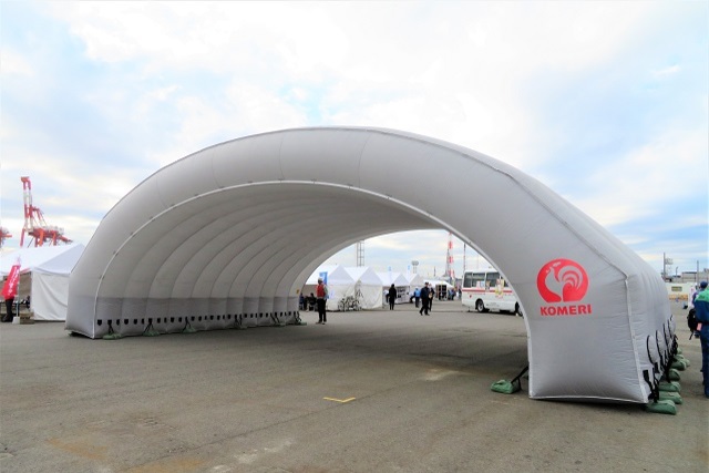 デンカビッグスワンスタジアムに避暑地が登場！コメリ防災ドーム設置のお知らせ