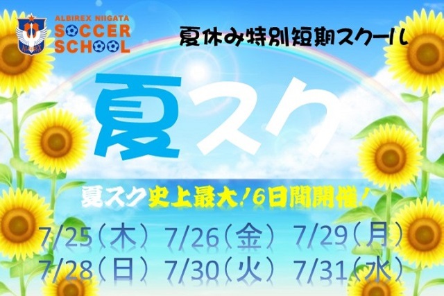夏休み短期特別スクール『夏スク』参加者募集！