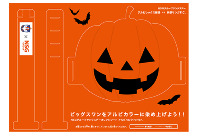 10月27日（日）京都サンガＦ.Ｃ.戦はNSGグループサンクスデー ハロウィンスタジアムで盛り上がろう！
