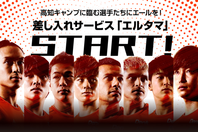 高知キャンプに臨む選手たちにエールを！差し入れサービス「エルタマ」がスタート！