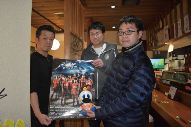 【フォト日記】ホーム開幕戦に向け、各地で「ポスターキャラバン」を行いました！