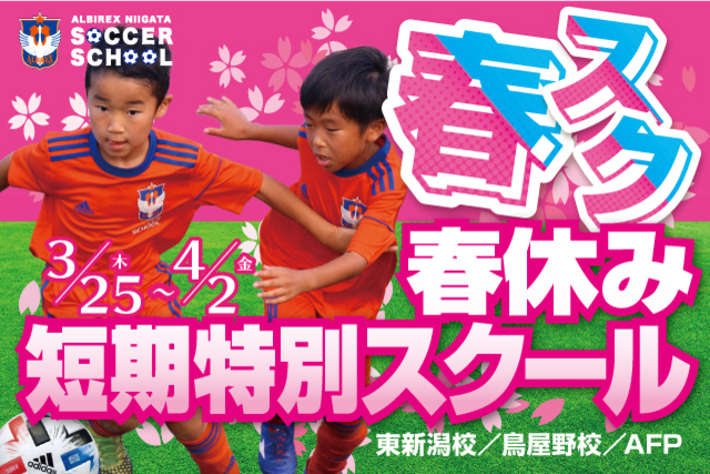 新年度へ向けて「春スク」でステップアップ！春休み短期特別スクール『春スク』を開催＆受付開始！