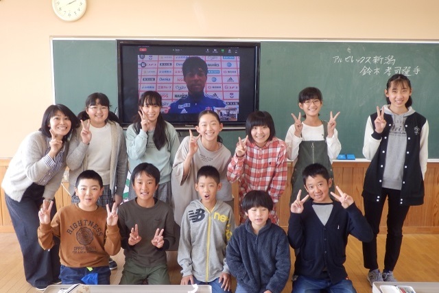 【フォト日記】鈴木孝司選手が新潟市立新関小学校でキャリア教育の授業を実施