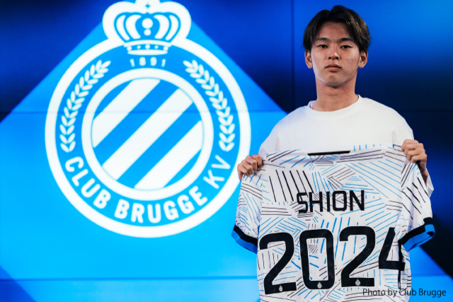 クラブブルージュユニフォーム　本間至恩ユニフォーム　アルビレックス新潟本間至恩 本間 至恩 選手 クラブ ブルージュ（ベルギー）に完全移籍のお知らせ