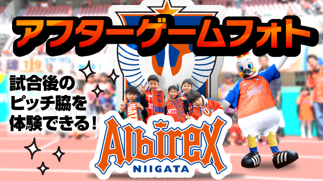 【今回はチアも参加！】試合後のピッチレベルで思い出を作ろう！アフターゲームフォト！