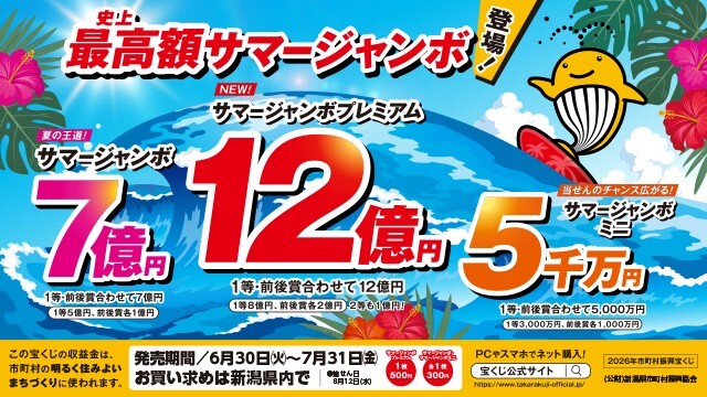 【7月25日（土）Jリーグプレシーズンマッチ presented by 東北電力 モンテディオ山形戦】抽選会あり！サマージャンボ宝くじを販売！