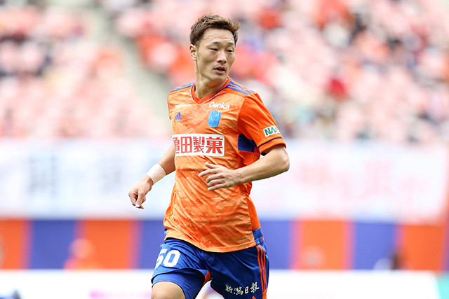 田上 大地 選手 期限付き移籍延長のお知らせ アルビレックス新潟 公式サイト Albirex Niigata Official Website