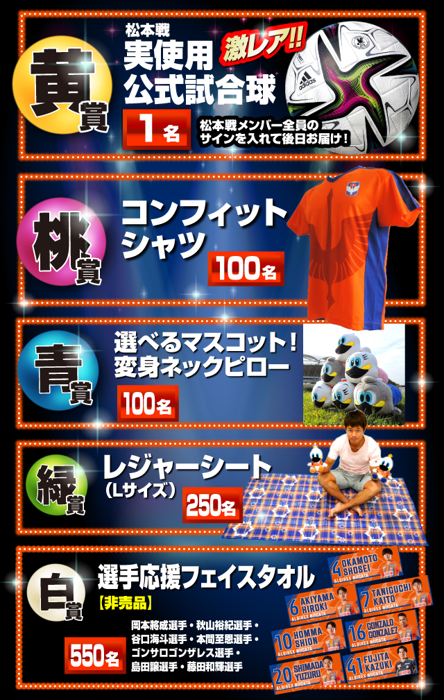 限定品】 アルビレックス新潟 舞行龍ジェームズ選手 フェイスタオル