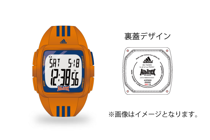 売れ筋希少 サッカーJ2リーグアルビレックス新潟×リコーエレメックス　充電式クォーツ腕時計 記念グッズ