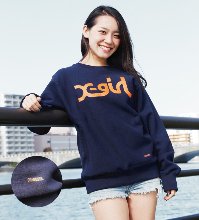 ORANGISTA（オレンジスタ） × X-girl（エックスガール） コラボ LOGO CREW NECK SWEAT発売のお知らせ  アルビレックス新潟 公式サイト｜ALBIREX NIIGATA OFFICIAL WEBSITE